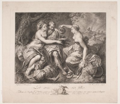 Lot a jeho dcery od Johan Martin Preisler
