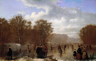 Bruslení na Wissahickon, 1875. od Johan Mengels Culverhouse