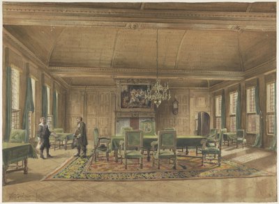 Provinční rada v Provinčním domě v Groningenu od Johan Paul Constantinus Grolman