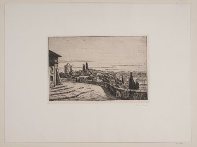 Pohled na Řím z kopce Janiculum od Johan Rohde