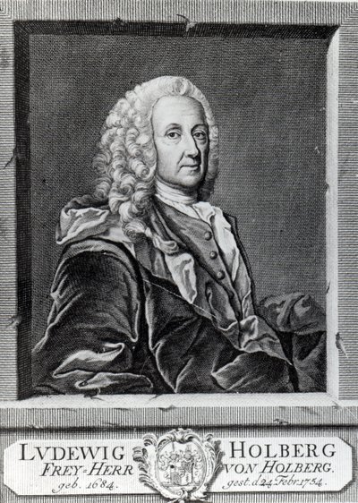 Ludvig Holberg, vyrytý Johannem Martinem Bernigerothem, 1757 od Johan Roselius