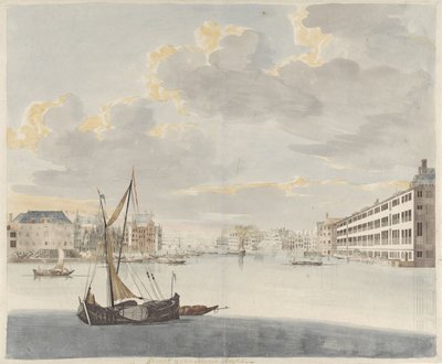Pohled na Binnen-Amstel v Amsterdamu od Johan Teyler