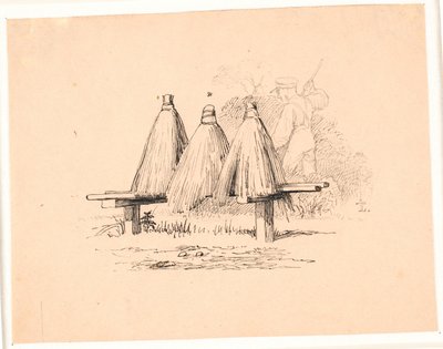 Včela. Ilustrace ke Kaalundovým "Bajkám pro děti". Viz komentář z katalogu listů. od Johan Thomas Lundbye