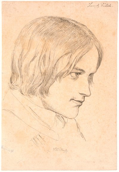 Portrét malíře Lorenze Frølicha (1820-1908) od Johan Thomas Lundbye