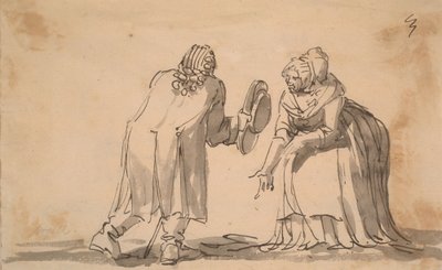 Pozdrav, karikatura od Johan Tobias Sergel