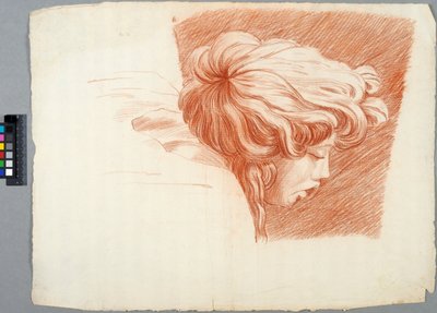 Akademiezeichnung (Detail) od Johan Tobias Sergel