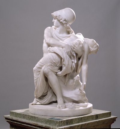 Mars a Venuše (carrarský mramor) od Johan Tobias Sergel