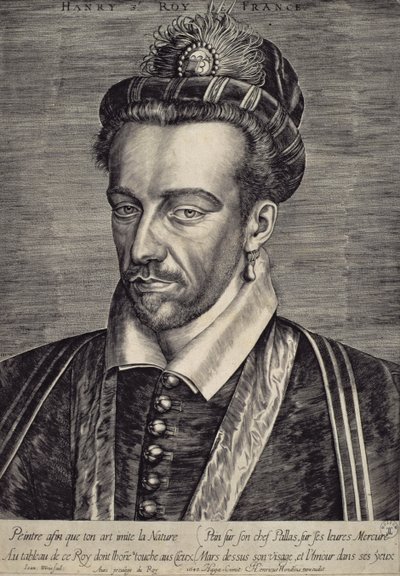 Henri III Valois (1551-89) od Johan Wierix