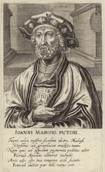 Portrét Jana Mabuse od Johan Wierix