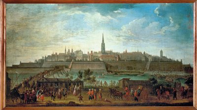 Vídeň z pohledu od Rotenturmské brány... (olej na plátně) od Johann Adam Delsenbach