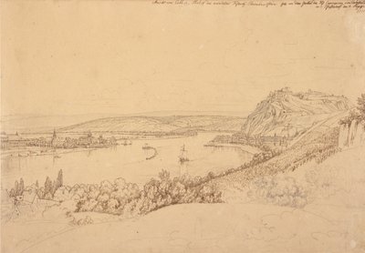 Pevnost Ehrenbreitstein od Johann Adam Klein