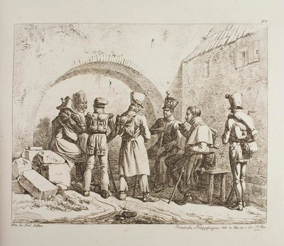 Francouzští váleční zajatci od Johann Adam Klein