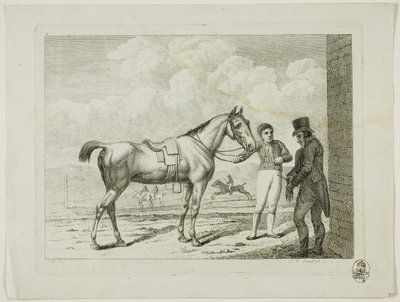Jezdecká škola a koně od Johann Adolph Darnstedt