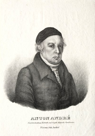 Portrét Antona André. od Johann André