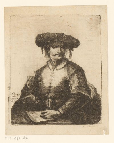 Portrét neznámého umělce od Johann Andreas Benjamin Nothnagel