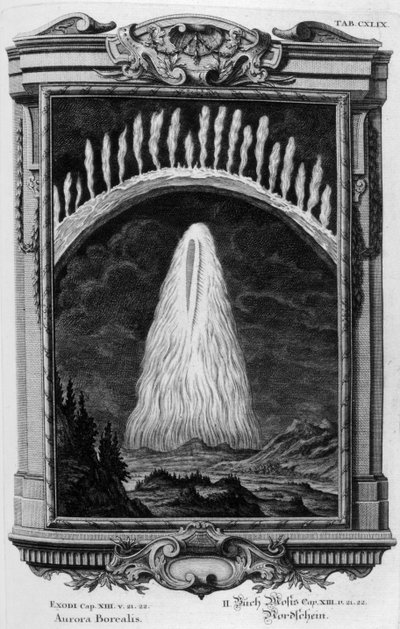 Aurora Borealis (rytina) od Johann Andreas Pfeffel