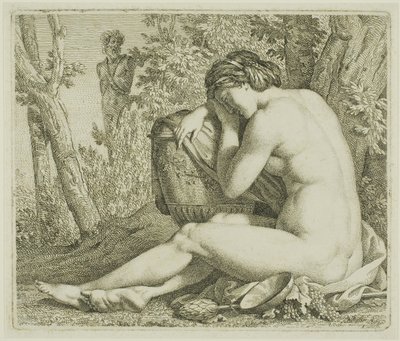 Odpočívající Bacchante od Johann August Nahl II