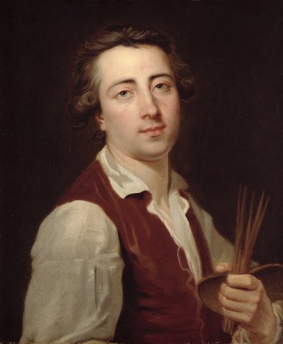 Autoportrét, kolem 1775-80 od Johann August Nahl the Younger