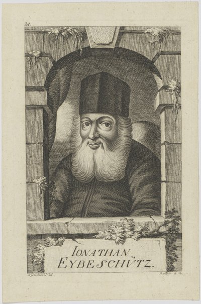 Portrét Jonathana ben Nathana Eybeschütze 1690-1764, 1772. od Johann Balzer