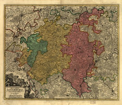 Ducatus Luxembourgi. LOC 99446214 od Johann Baptist Homann
