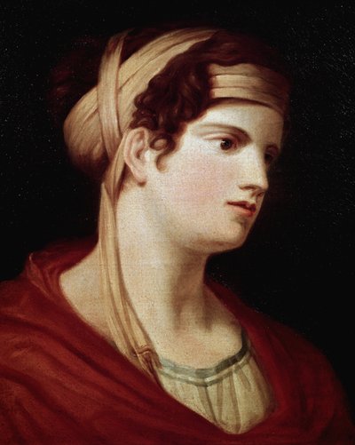 Portrét hraběnky Therese Brunswickové. Hraběnka, která inspirovala Ludwiga van Beethovena (1770-1827) pro sonátu měsíčního svitu, Opus 27 číslo 2. Obraz Giovanni Battista (1751-1830), olej na plátně, počátek 19. století. Místo narození Beethovena, Bonn (Ně od Johann Baptist I Lampi