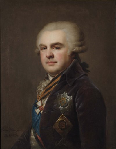 Portrét hraběte Alexandra Nikolajeviče Samojlova 1744-1814, 1796 od Johann Baptist Lampi the Younger
