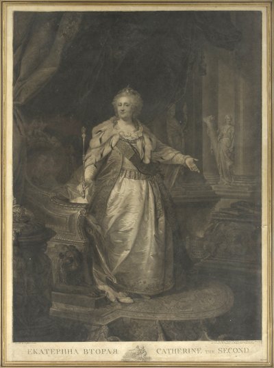 Kateřina II. de Russie (1729-1796) od Johann Baptist von Lampi the Elder