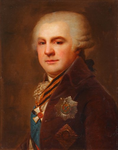 Portrét hraběte Alexandra Nikolajeviče Samojlova 1744-1814, po roce 1796 od Johann Baptist von Lampi the Elder