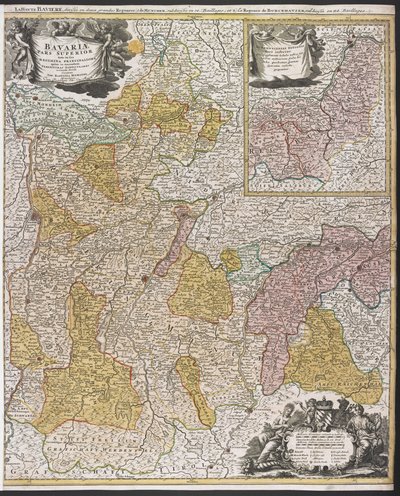 Mapa Bavorska, 