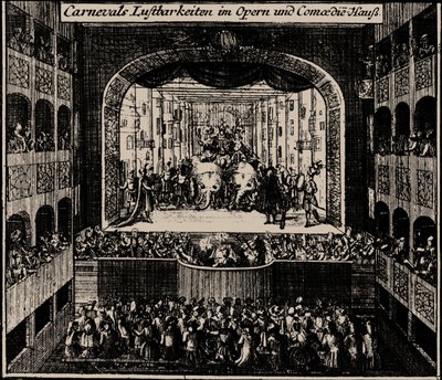 Markraběcí divadlo v Erlangenu, 1721 od Johann Baptista Homann