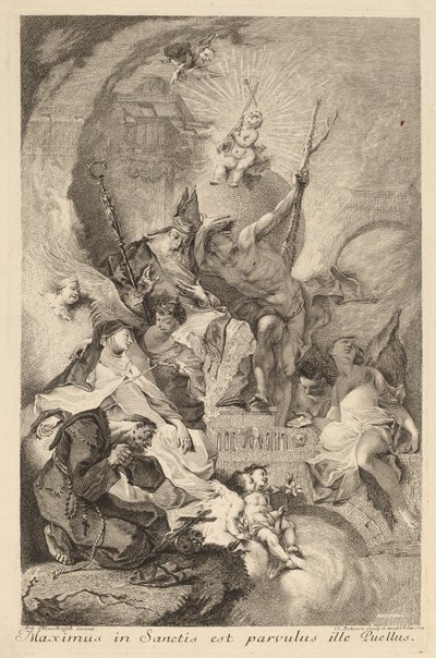 Čtyři svatí od Johann Beheim after Franz Anton Maulbertsch