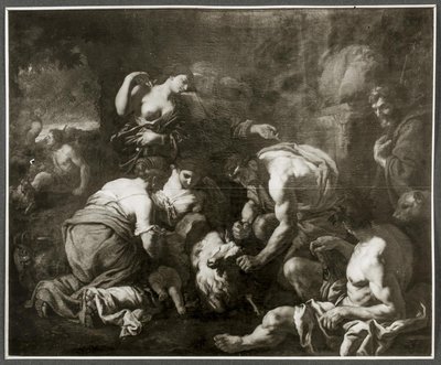 Jupiter kojí z kozy Amalthea od Johann Carl Loth