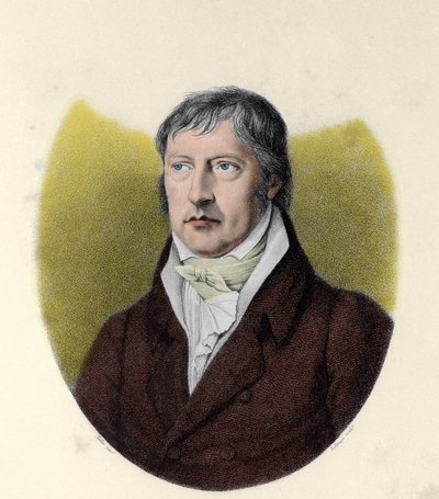 Portrét Georga Wilhema Friedricha Hegela (1770 - 1831), německého filozofa od Johann Christian (after) Xeller
