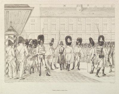 Rakouští granátníci, počátek 19. století. od Johann Christian Erhard