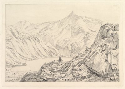 Bockhart Lake Der Bockhardsee, počátek 19. století. od Johann Christian Erhard