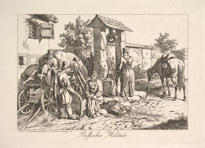 Kozák u studny, 1815. od Johann Christian Erhard