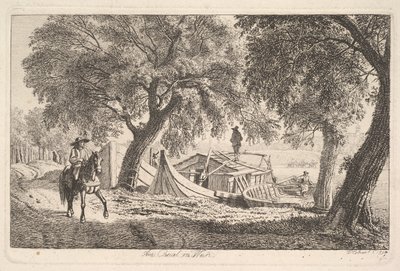 Na kanálu ve Vídni, 1819. od Johann Christian Erhard
