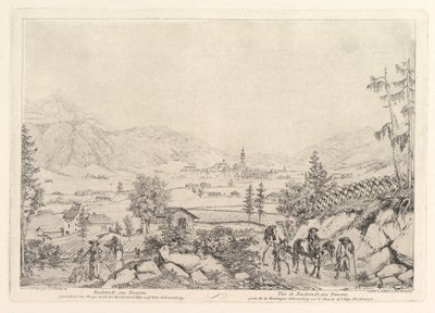 Venkovská krajina, Radstadt am Tauren, počátek 19. století. od Johann Christian Erhard