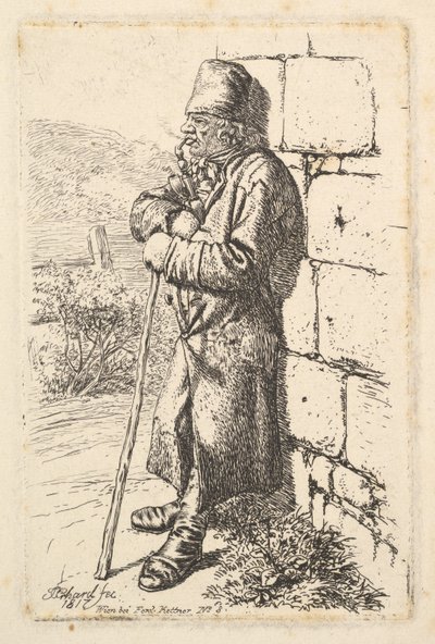 Kuřák tabáku, 1817. od Johann Christian Erhard
