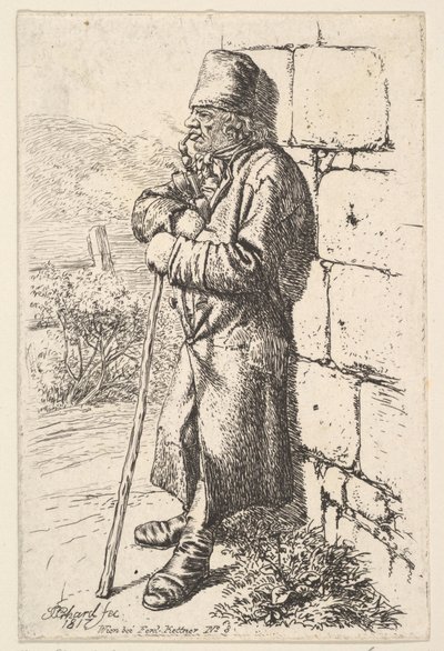 Kuřák tabáku, 1817. od Johann Christian Erhard