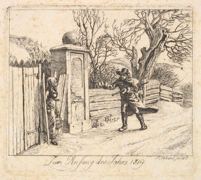 Zimní krajina, 1818. od Johann Christian Erhard