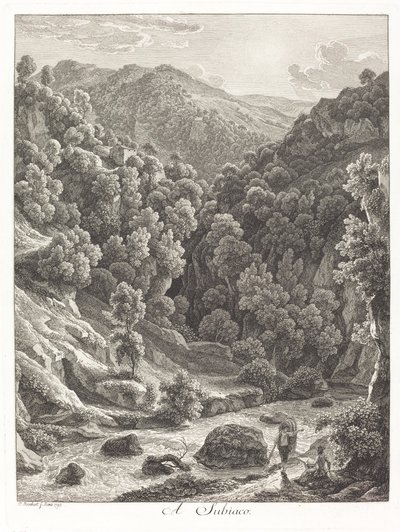 A Subiaco (blízko Subiaco) od Johann Christian Reinhart