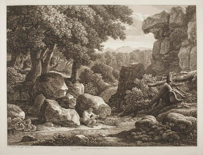 Lesní krajina od Johann Christian Reinhart