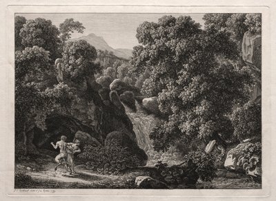 Heroic Landscape: The Satyr and the Nymph, 1799. od Johann Christian Reinhart