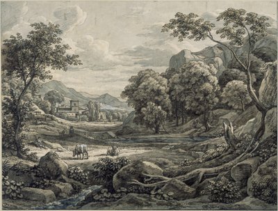 Ideální krajina od Johann Christian Reinhart