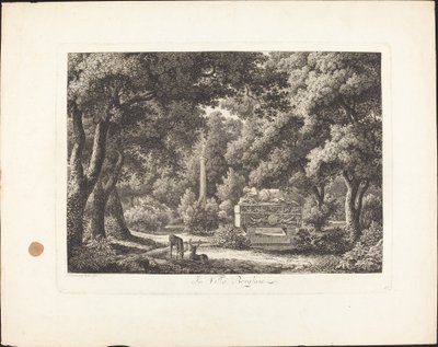 Ve vile Borghese od Johann Christian Reinhart