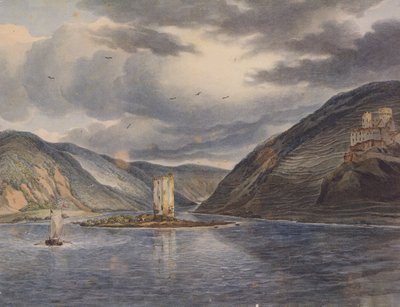 J C Reinhart Mäuseturm Ehrenfels 1787 od Johann Christian Reinhart