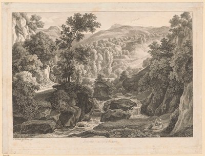 Krajina - poblíž Subiaca od Johann Christian Reinhart