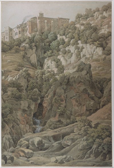 Benediktinský klášter Santa Scholastica poblíž Subiaco v Sabinských horách, 1797. od Johann Christian Reinhart