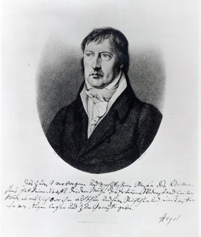 Georg Wilhelm Friedrich Hegel, ryl F.W Bollinger, kolem roku 1825 od Johann Christian Xeller
